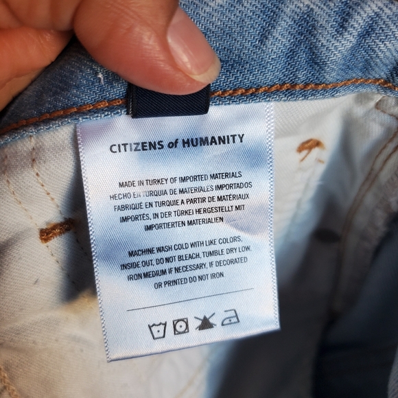 Citizens Of Humanity Paloma Wide-leg Denim Blue Jeans 28X28 High-rise Preppy Hip - Picture 9 of 14